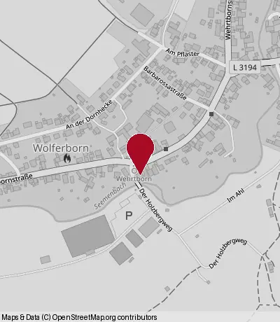 Karte: Seemenbachhalle in Wolferborn